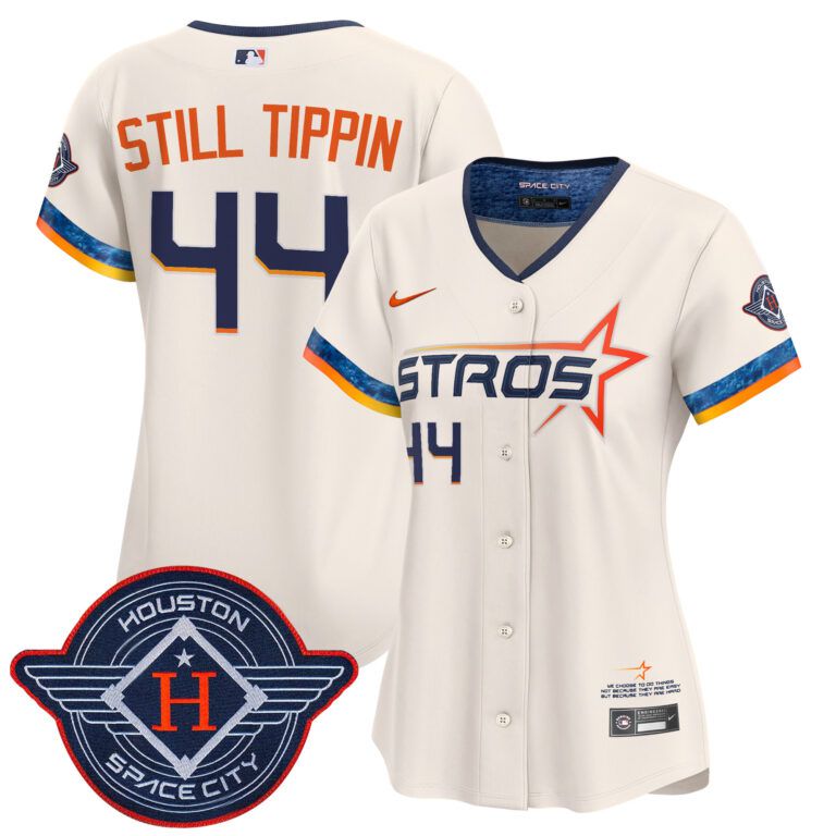 Women Houston Astros #44 Still Tippin cream 2025 City Connect Vapor Limited Stitched Jersey->women mlb jersey->Women Jersey